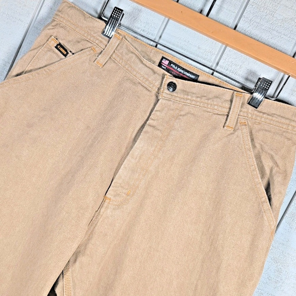 Ralph Lauren Polo Jeans Men's Size 32x32 Modern Khaki 100% Cotton‎ Dress Pants